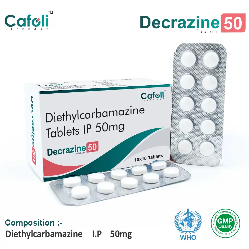 Diethylcarbamazine 50 mg tablet PCD pharma franchise